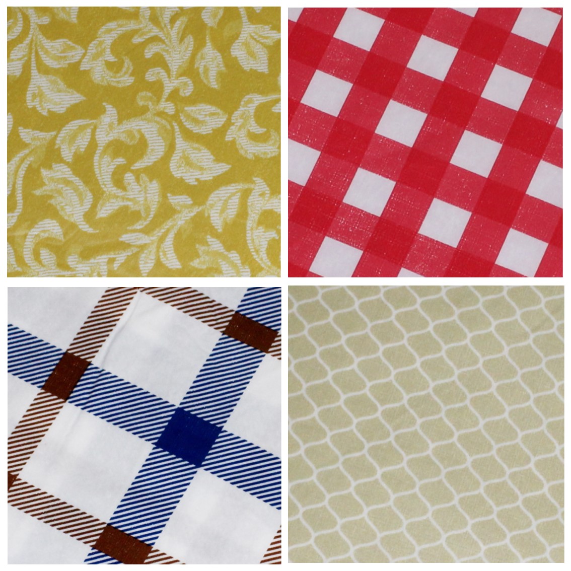 132cm x 132cm Square Vinyl Table Cloth Flannel Backed Tablecloth PEVA 4