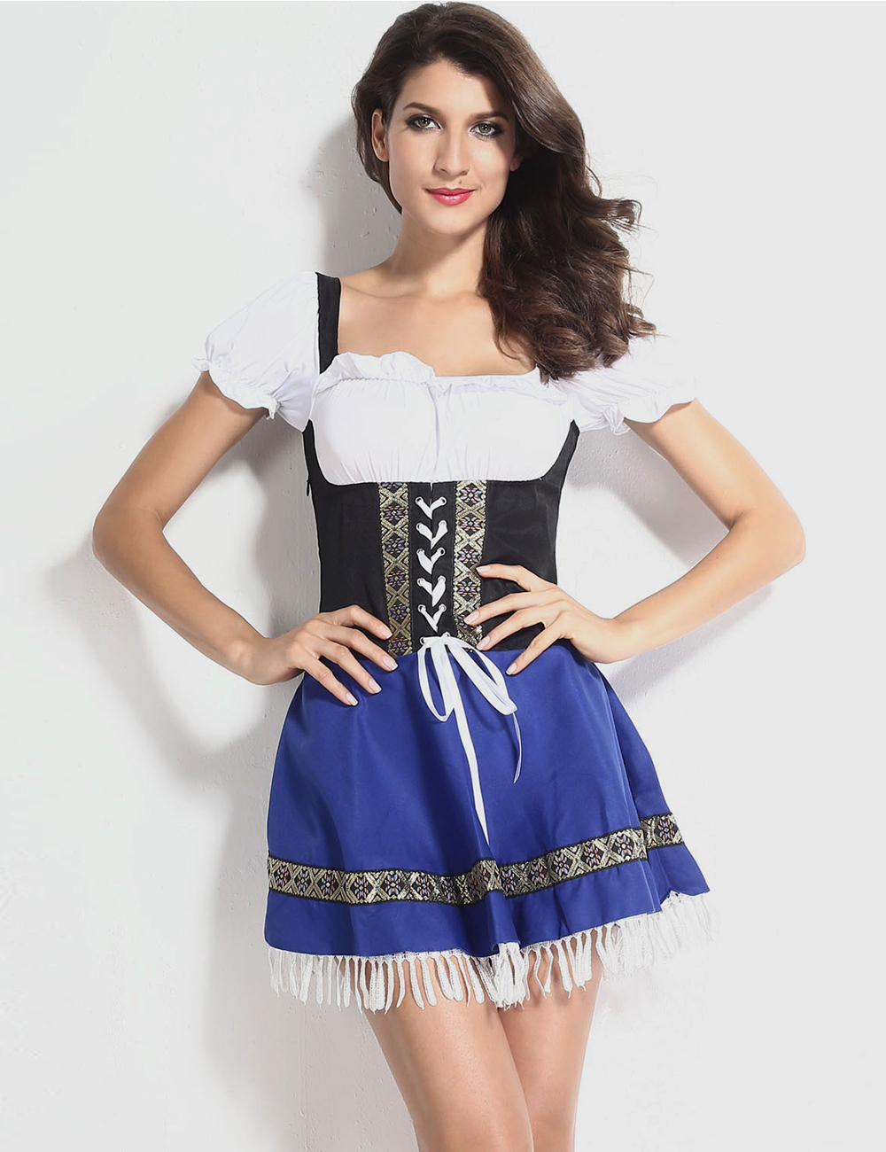 Beer Maid Costume Plus Size 8 26 Blue Oktoberfest Fancy Dress German