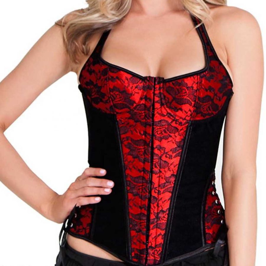 black lace corset