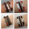 Infinity Bracelet Charm Brown Red Love Bronze Peace Silver Arrow Mens