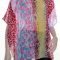 Kaftan Top Caftan Blouse Batwing Plus Size 8 - 24 Women Sheer Colourful Cover Up
