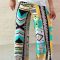 Palazzo Pants Wide Leg Trousers Tribal Print Casual Womens Size 10 12 14