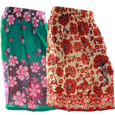 Skirt Casual Plus Size 18 Multi Coloured Bright Summer Rayon Cool Beach Sun