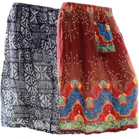 Skirt Casual Plus Size 20 Multi Coloured Bright Summer Rayon Cool Beach Sun