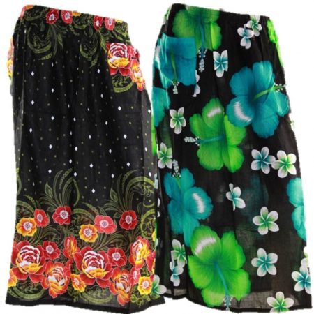 Skirt Casual Plus Size 26 Multi Coloured Bright Summer Rayon Cool Beach Sun
