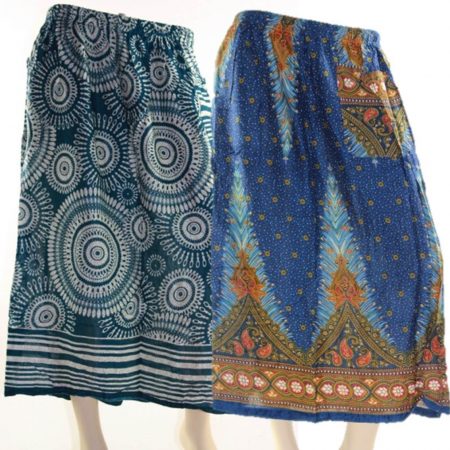 Skirt Casual Plus Size 28 Multi Coloured Bright Summer Rayon Cool Beach Sun