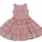 Sz 2 3 4 5 6 7 Girl Special Occasion Pink Party Dress Ruffle Layer Flower Sweet