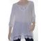 Sz 8 10 12 14 16 CKM Caroline Morgan White Top Blouse Lace Scallop Hem Viscose