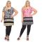 Tunic Peasant Top Black Pink Animal Print AUTOGRAPH Plus Sizes 14 - 24 Women