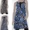 Tunic Top Sz 8 - 14 Women Blue Brown Grey Leopard  Dress Animal Print Sleeveless